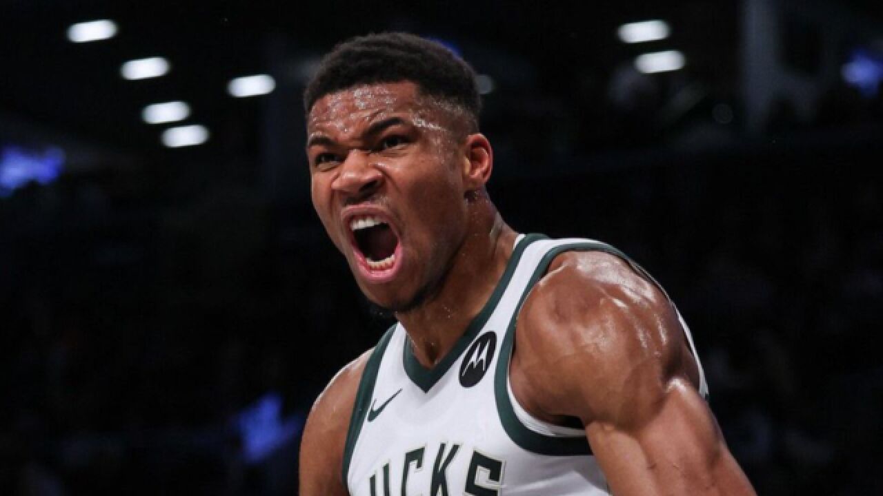 热火强势爵士，字母哥高光表现